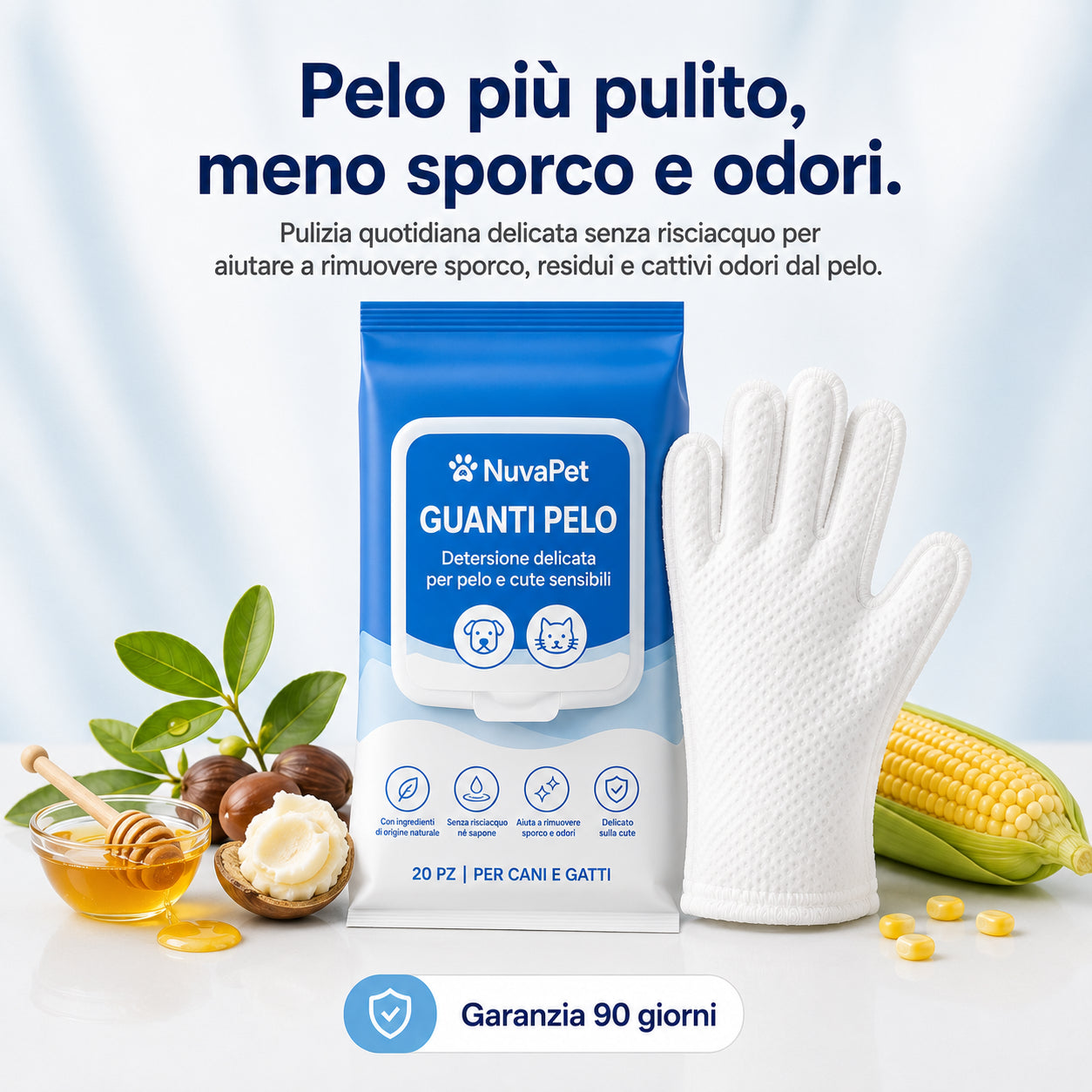 Guanti per il Pelo di Cani e Gatti