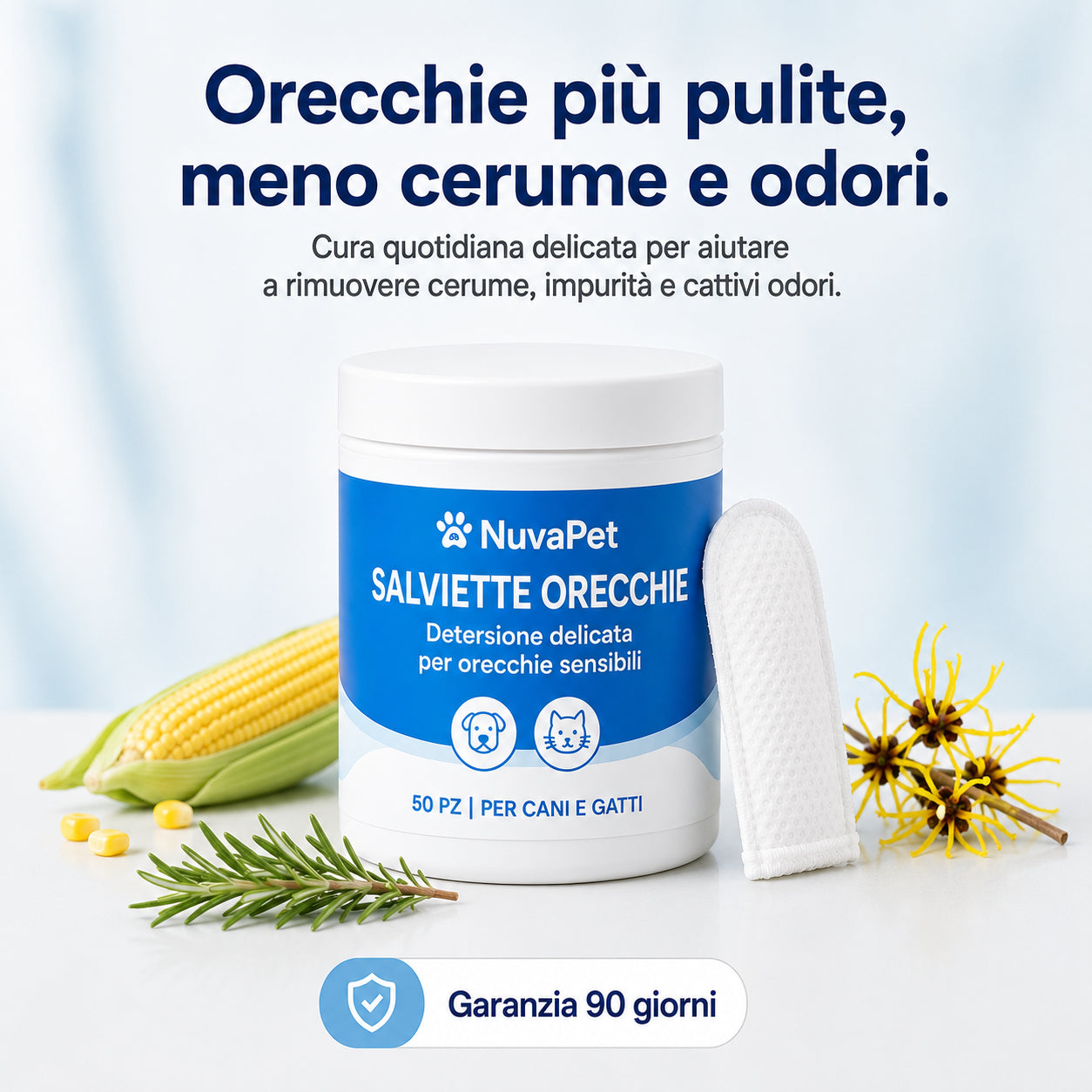 Salviette Orecchie Cani e Gatti