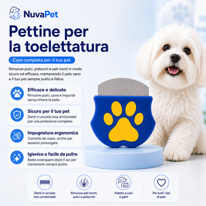 Pettine Antipulci NuvaPet