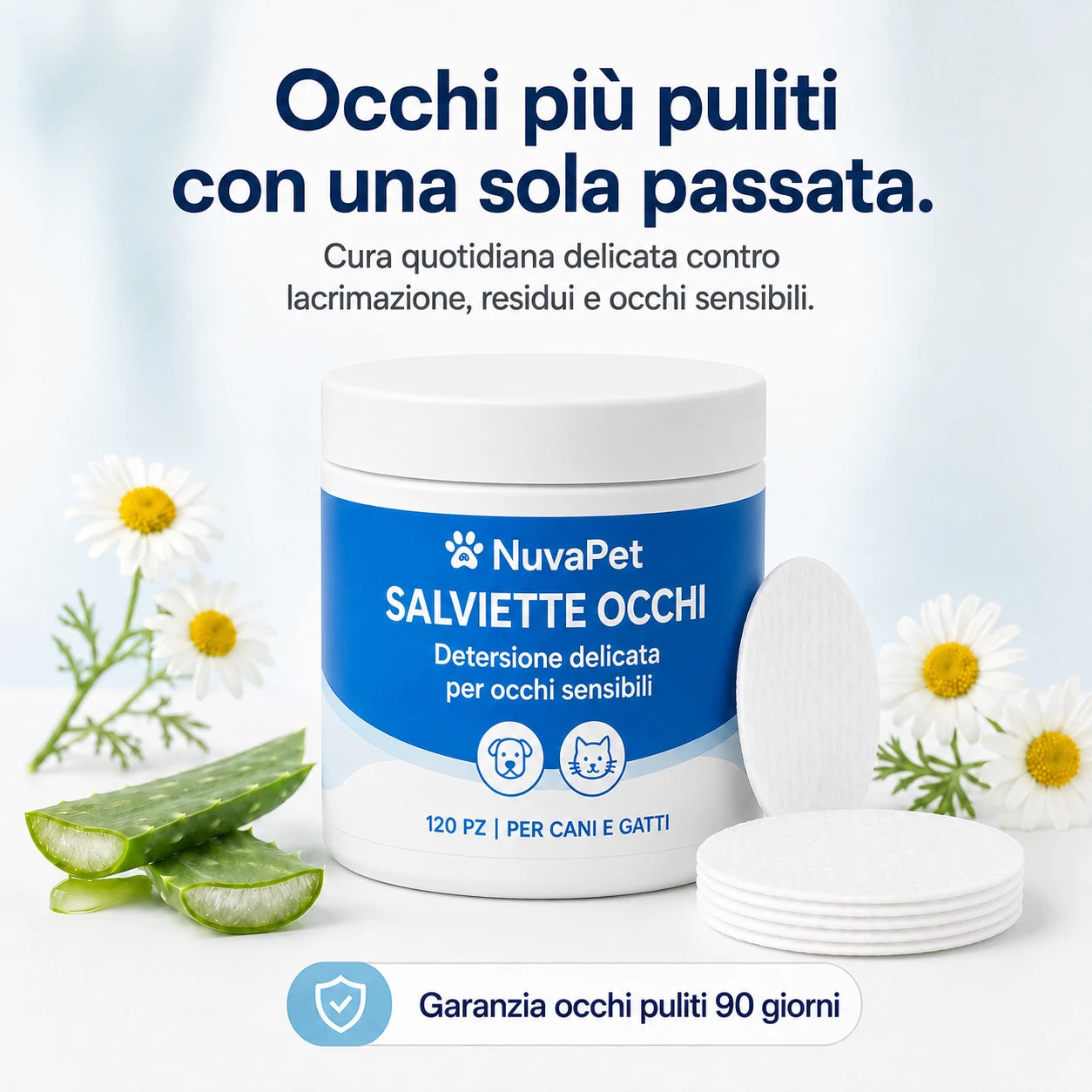 Salviette Occhi Cani e Gatti