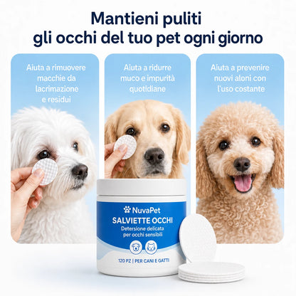 Salviette Occhi Cani e Gatti